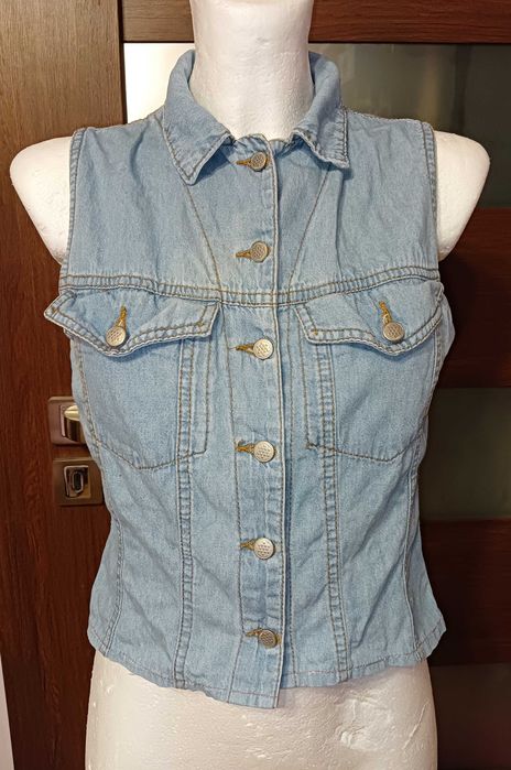 Jeansowa kamizelka Tiziana Ferri true vintage 90's 00's retro unikat