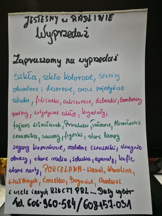 Kryształy misy wazony popielniczki itp
