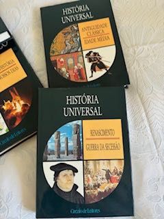 Vendo livros sobre história do nosso país, universal e continentes.