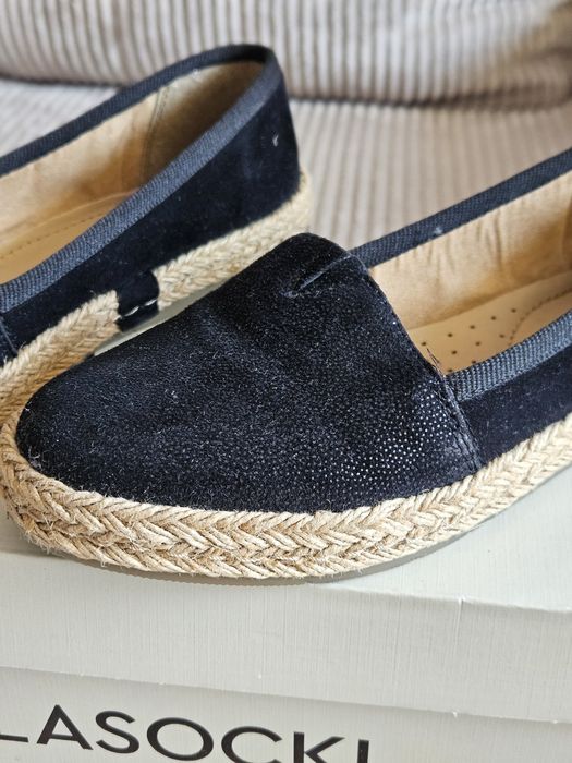 Czarne espadryle Lasocki 36 23cm