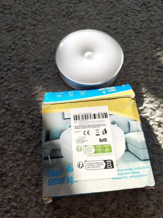 Lampka LED ,czujnik ruchu ładowanie micro usb,    Warm light-switch, 400 mah