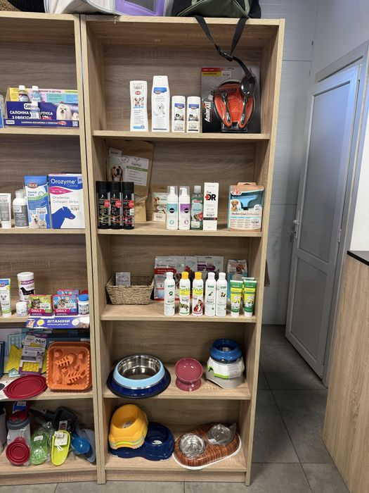 Стеллаж 5 полок для дома/торговли теплый дуб