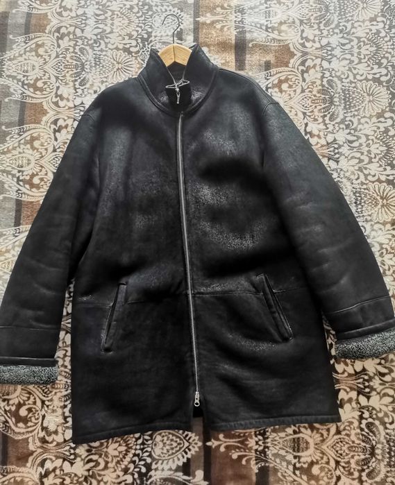 Мужская теплая дубленка