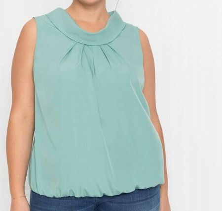 B.P.C bluzka bez rękawów szałwiowa ^40