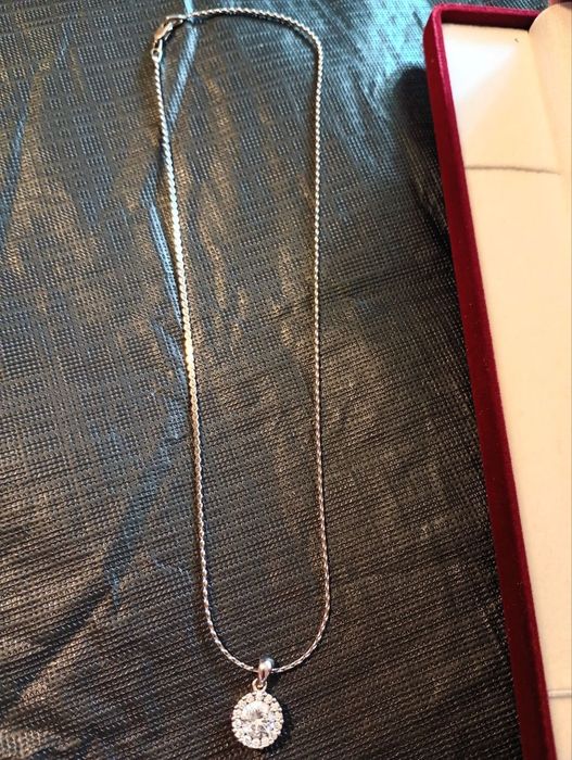 Цепочка серебряная с подвеской