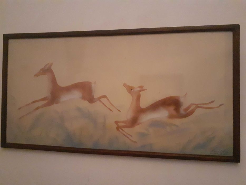 Pintura francesa a aerógrafo Art Deco