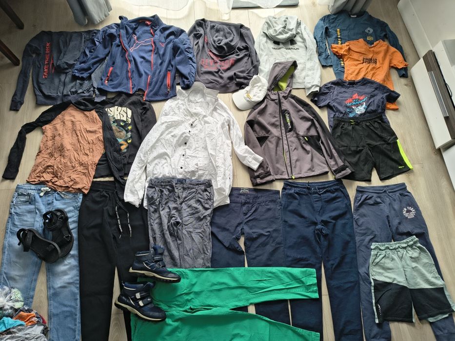 Paka ubrań i butydla chłopaka chłopca 146