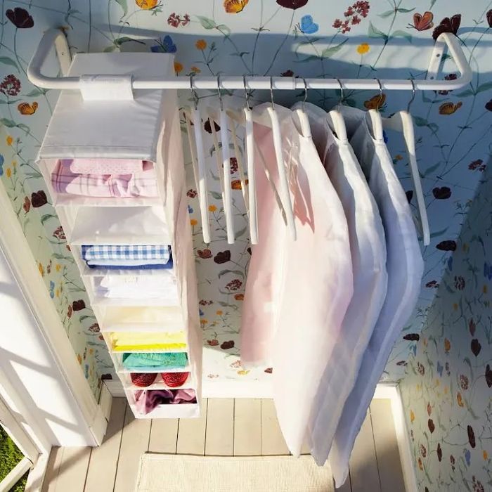 MULIG Suporte p/cabides, branco ikea
