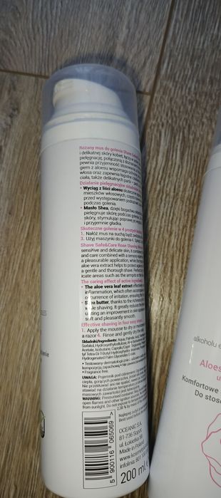 Różany mus do golenia AA Oceanic żel