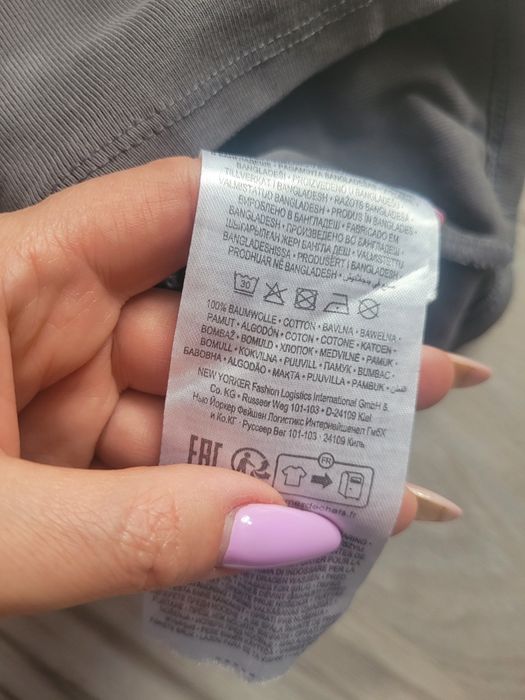 Zestaw 2 topów bluzek na krótki rękaw dla dziewczynki 164 H&M  New Yor