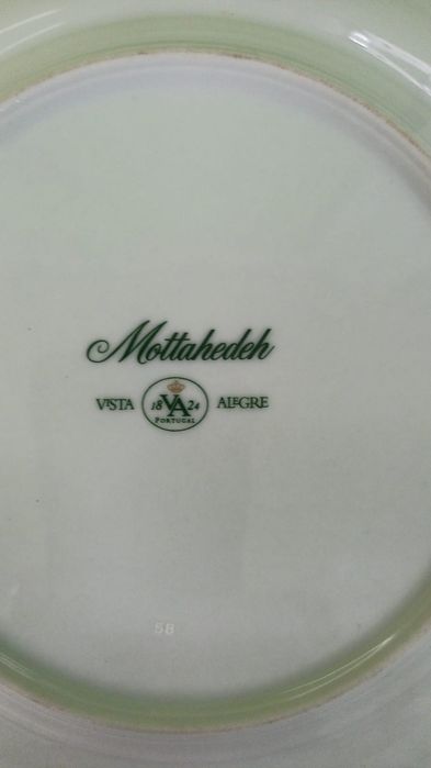 Prato Vista Alegre/Mottahedeh Porcelana Fina