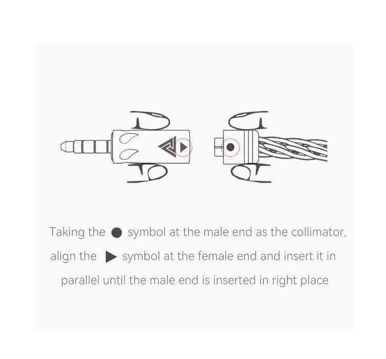 QKZ Q1 MAX Grey - 16и жильный кабель с сменными Jack 2.5/3.5/4.4