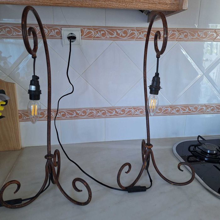 Candeeiros de mesa vintage 5€ cada