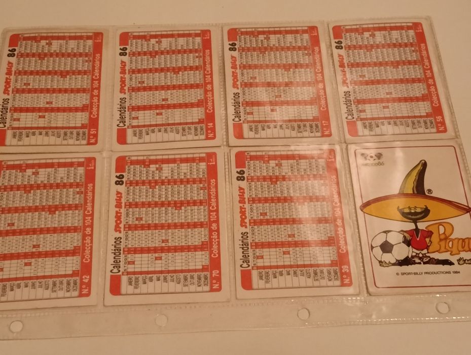 Lote de calendários Sport Billy, Mundial 94,etc..