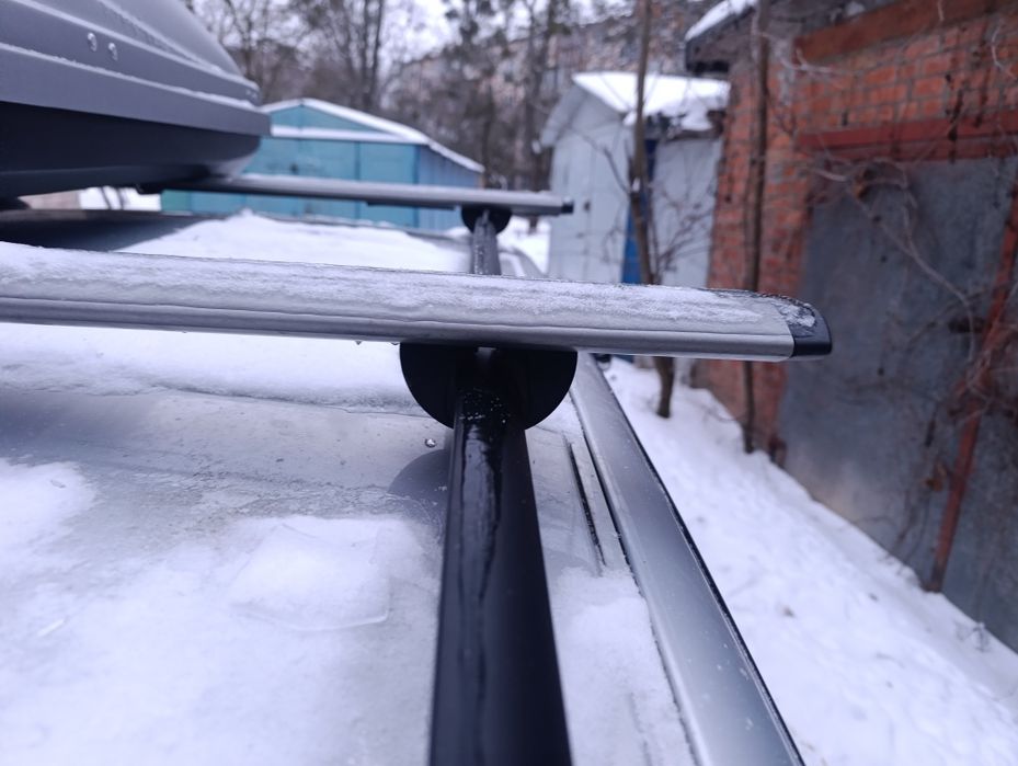 Багажник на крышу бокс Terra draive 480л вместе с попереченами и креп