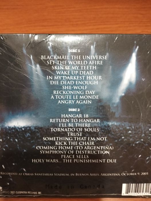 CD Megadeth A night in Buenos Aires'