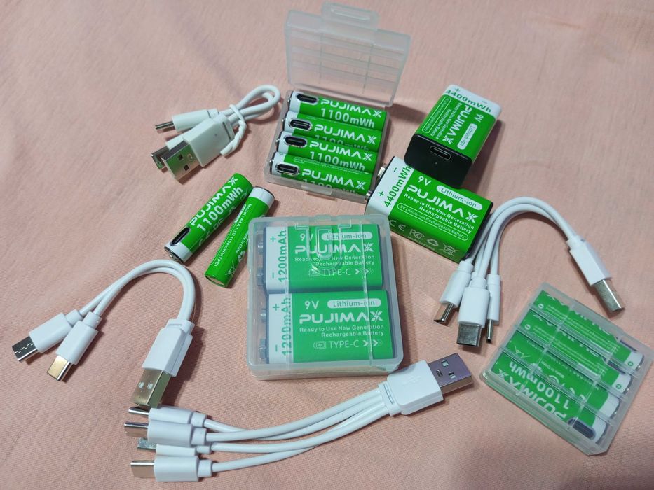 Батарейки аккумуляторы с USB зарядкой