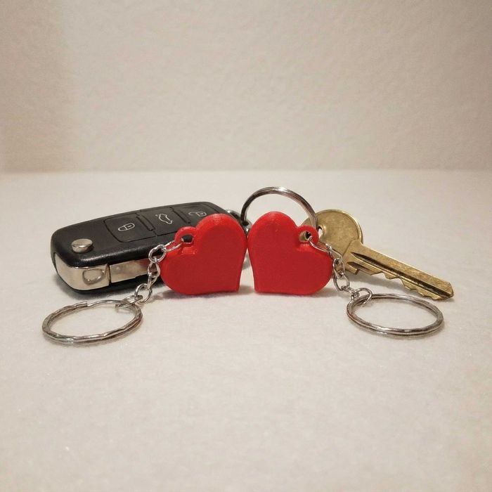 Porta-chaves Coração Articulado – Conjunto para Casal