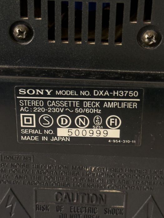 Aparelhagem Sony MHC-3750 modular vintage — amplificação funcional