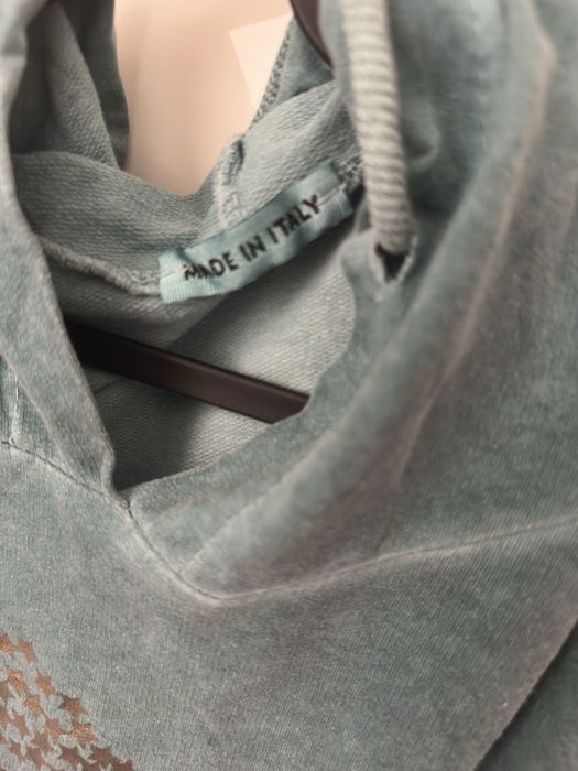 Super piękna zielona bluza z ozdobami L