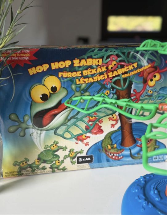 Gra interaktywna dla dzieci gra planszowa Gra hop hop żabki