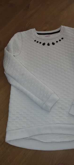 Biała bluza, f&f, 10-11 lat
