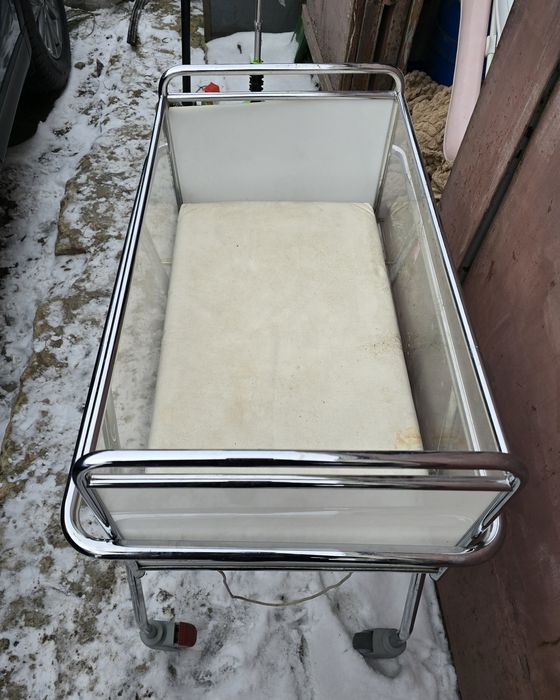 Люлька для новорожденных. Лікарняна дитяча колиска. Кювез-візок. 70×40