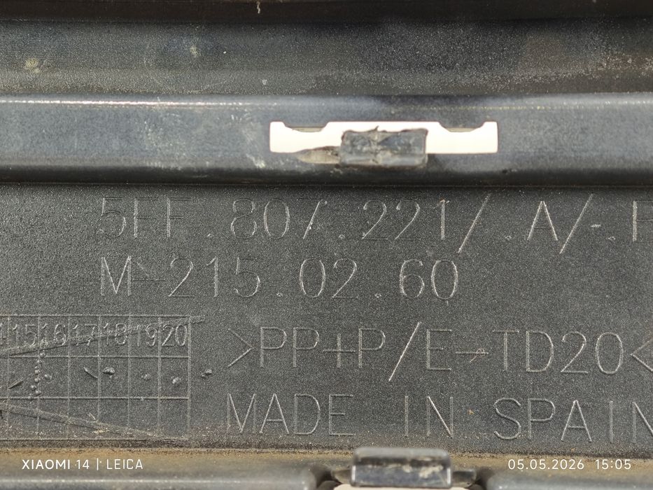 zderzak przód przedni seat cupra formentor 5ff 5ff807221