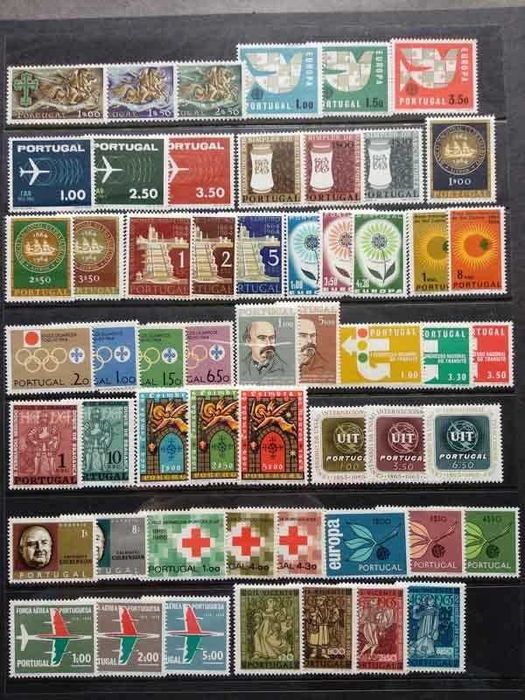 Selos Portugal de 1961 a 1965 - completo