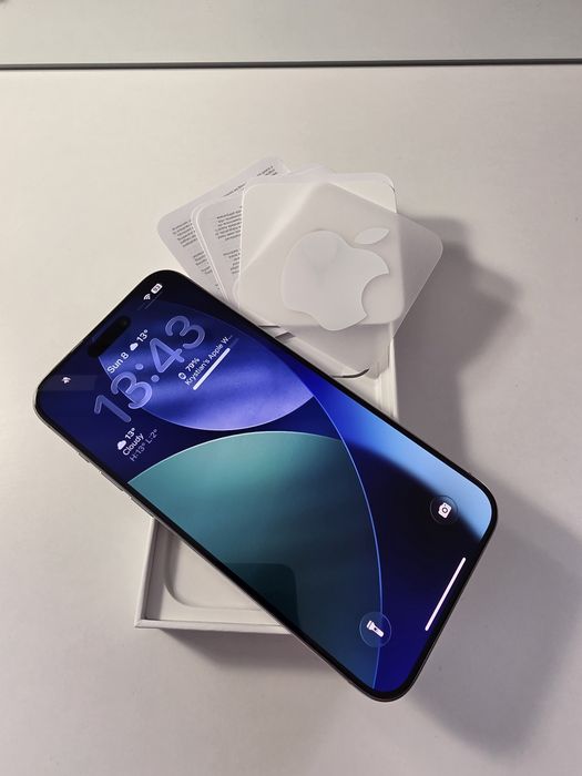 iPhone 15 Pro Max Natural Titanium 256GB stan idealny 91% baterii