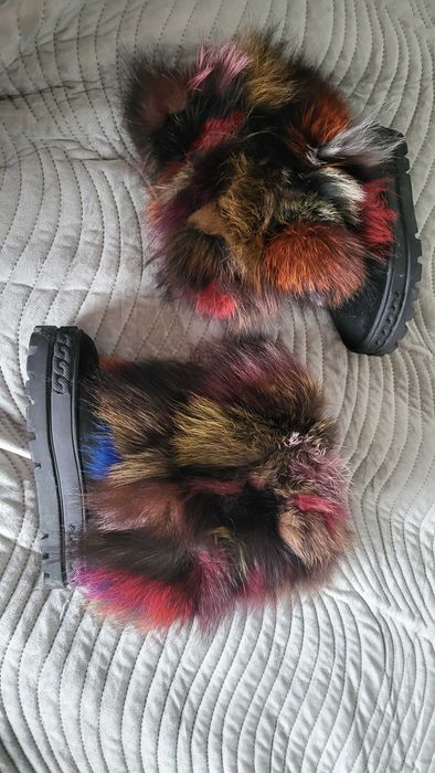 Buty futrzane botki 38