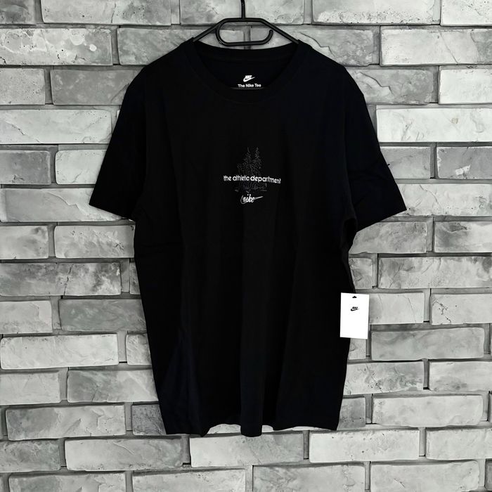 Koszulka t-shirt nike air swoosh haft logo tee czarna black athletic