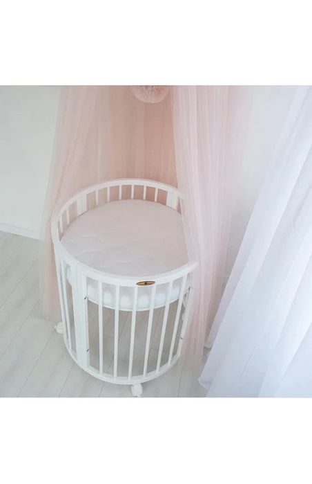 Овальне ліжечко royal sleep 9 в 1  білий колір
