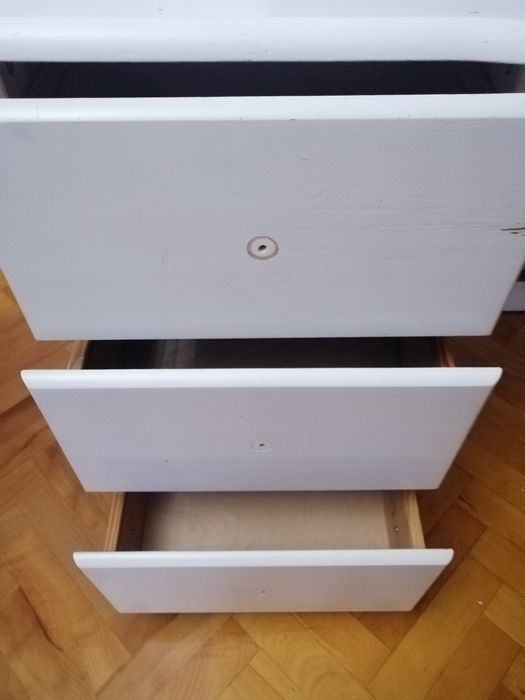 Drewniane białe sosnowe biurko nowa cena