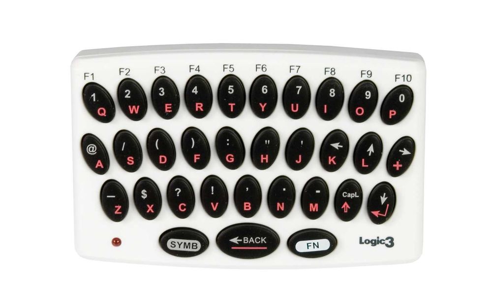 Teclado sem fios para Wii com 2 pilhas AAA NW814