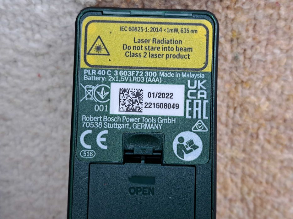 Bosch PLR 40 C Лазерний далекомір, рулетка