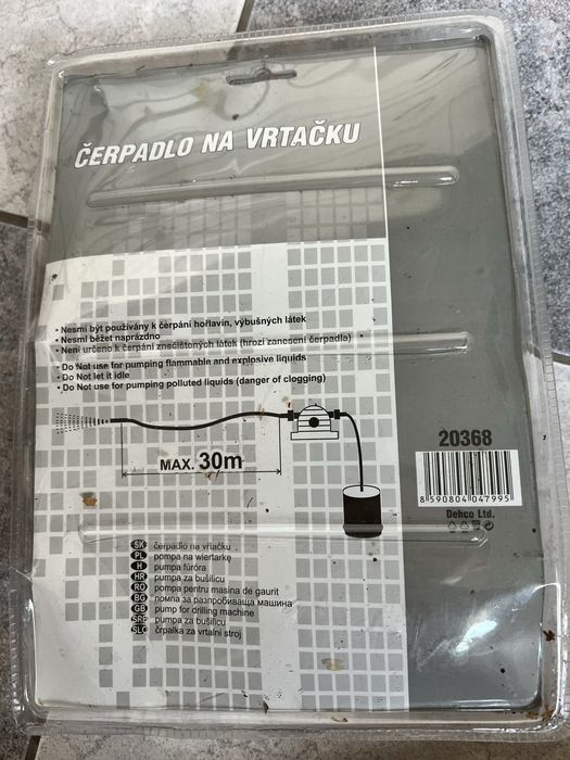 Nowa pompa na wiertarke