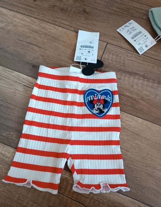Krótkie spodenki legginsy Myszka Miki Zara 92