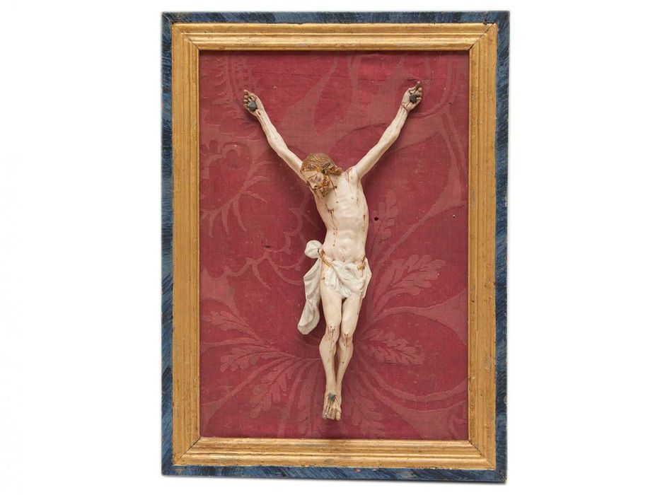 Cristo antigo com moldura