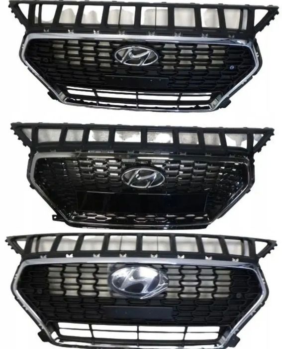 HYUNDAI I30 GRILL ATRAPA CHŁODNICY CZARNY CHROM NOWY ORYGINAŁ