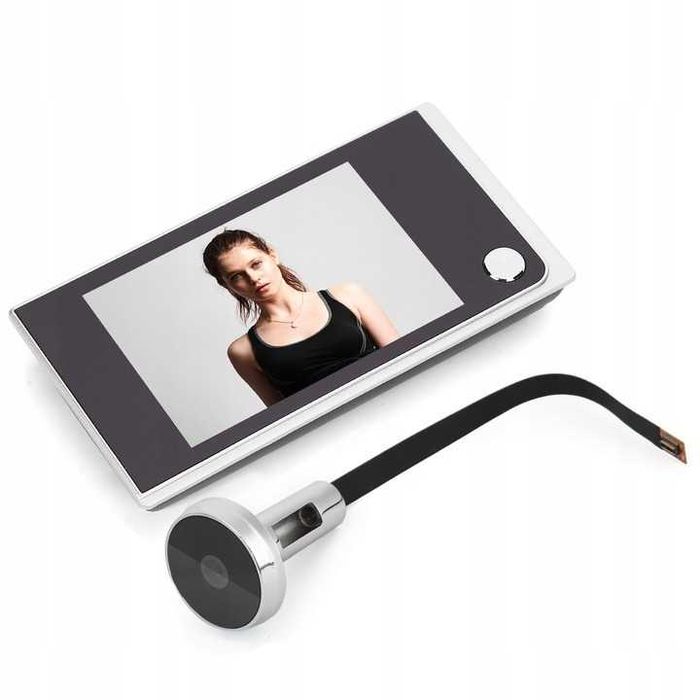 Cyfrowy wizjer drzwiowy 3,5" LCD 120° otwór 14–28 mm