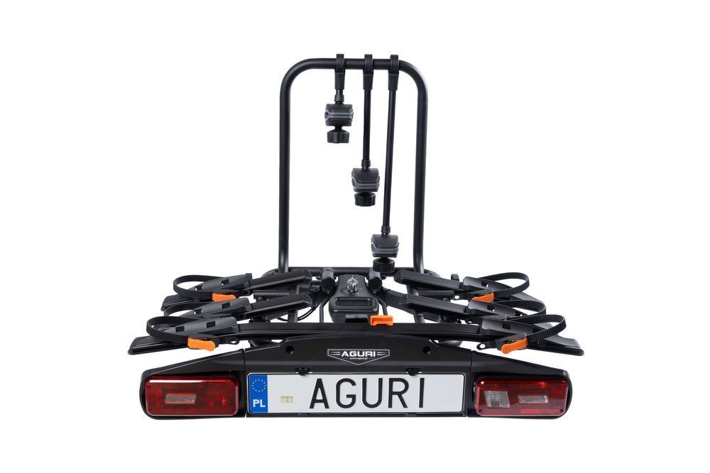 Bagażnik Platforma rowerowa hak Aguri ACTIVE BIKE PRO 4 Rowery Czarny