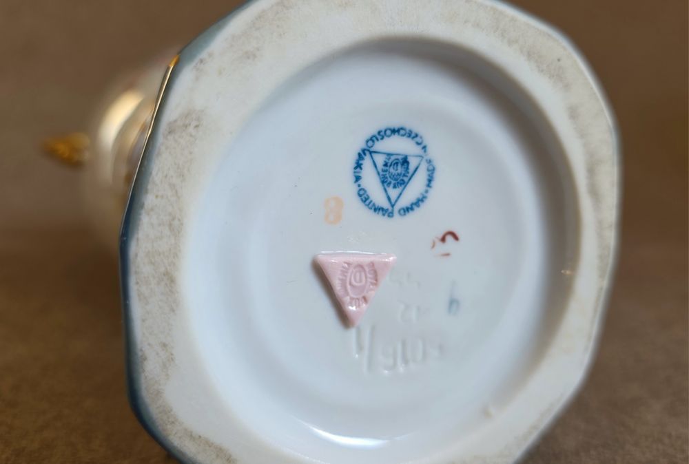 Wazon, amfora porcelanowa - Royal Dux, Czechosłowacja