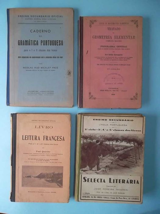Conjunto de 26 manuais escolares desde 1903