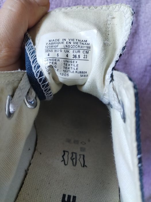 Buty converse niebieskie