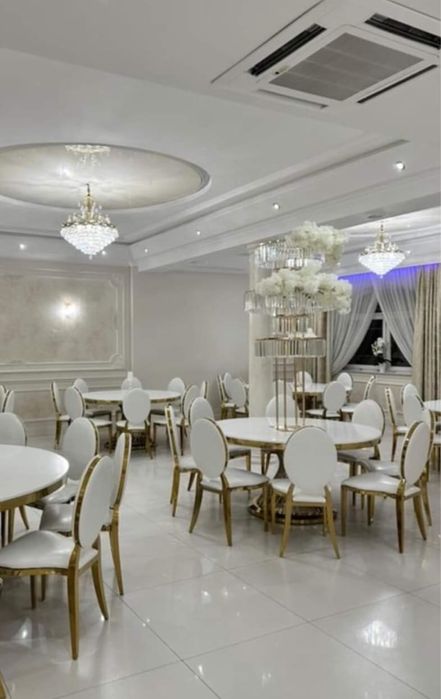 Krzeslo bankietowe/ dior / wesele/ glamour / o-back/ komunie / złote