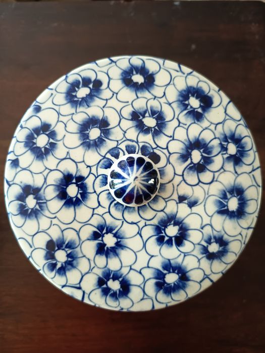 Pote Porcelana Estilo Dinastia Ming