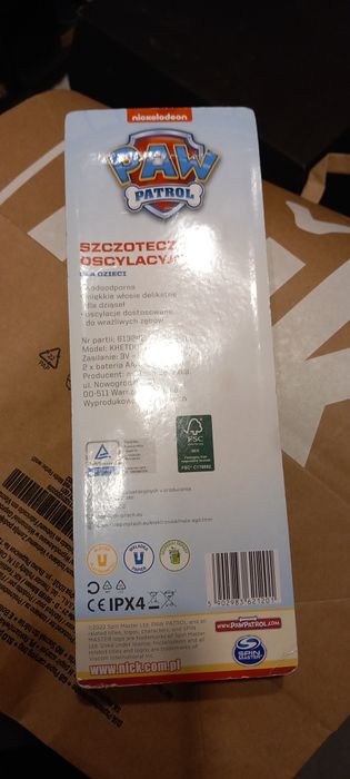 Szczoteczka oscylacyjna Psi Patrol Nowa