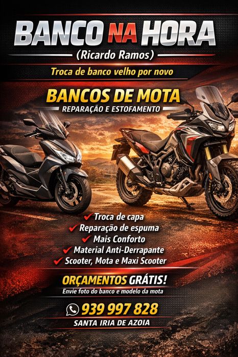 Banco Mota Honda NSC vision ate 2016(velho por novo)