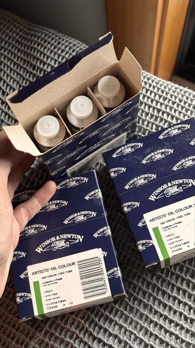 Tintas óleo Winsor & Newton novas para pintura